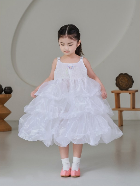 여아용 해피랑3단 한복속치마(L)